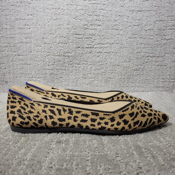 Rothy's The Point Leopard Prints Pointed Toe Slip on Shoes Womens Multiple Sizes - Picture 5 of 11